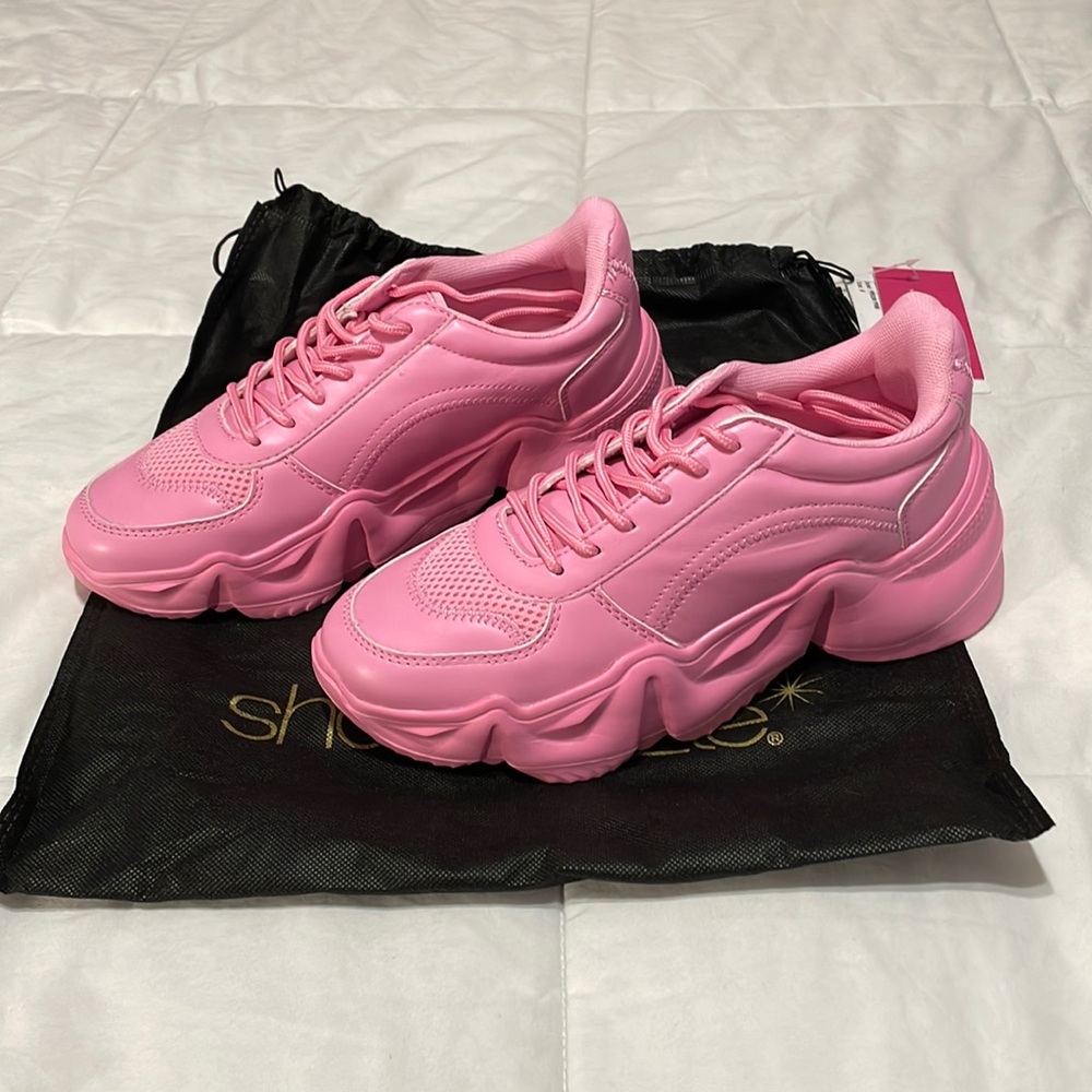SHOEDAZZLE PRISM PINK CHUNKY SNEAKER
